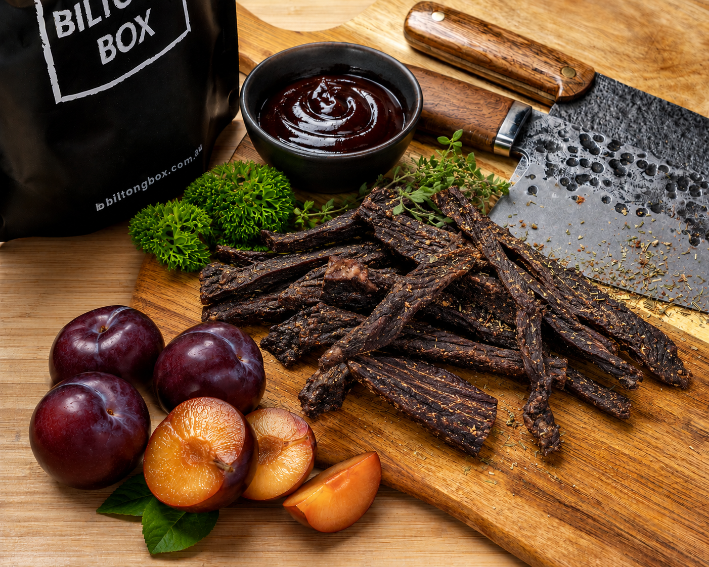 BBQ Plum Jerky [Grass Fed BEEF] - 200g