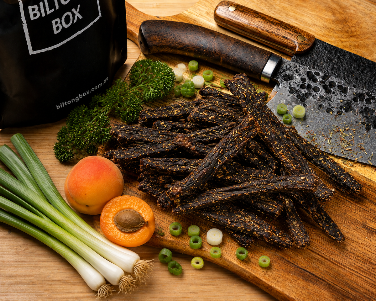 Apricot Spring Onion Jerky [Grass Fed BEEF] - 200g